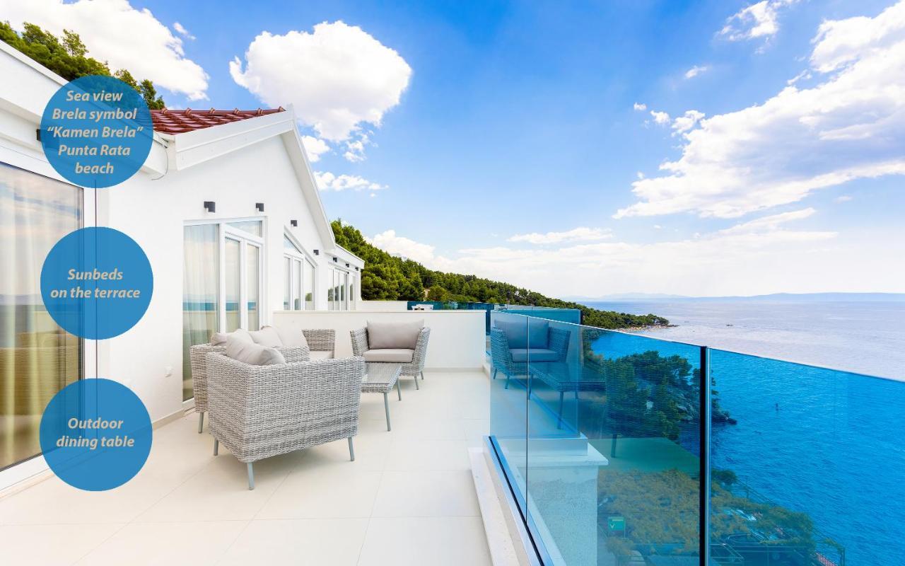 Villa Visnja Prestige Brela Bagian luar foto